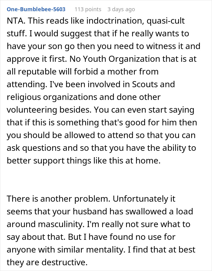 Guy Joins A $1.2k “Men’s Group,” Wife Smells Cult And Loses It As He Wants Her To “Submit” To Him Guy Joins A $1.2k “Men’s Group,” Wife Smells Cult And Loses It As He Wants Her To “Submit” To Him