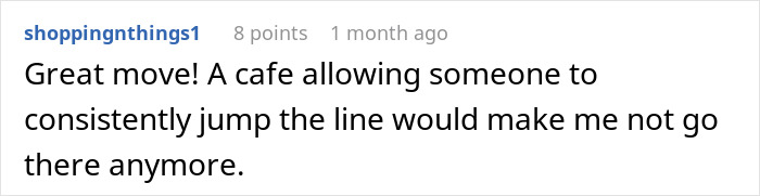 Guy Tries To Skip Coffee Line Every Morning, Another Patron Beats Him At His Own Game Guy Tries To Skip Coffee Line Every Morning, Another Patron Beats Him At His Own Game