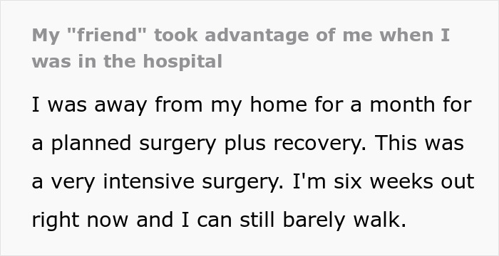 Woman Lets Friend Stay During Surgery Recovery, Comes Home To Filthy House And Car Driven 1,100 Miles Woman Lets Friend Stay During Surgery Recovery, Comes Home To Filthy House And Car Driven 1,100 Miles