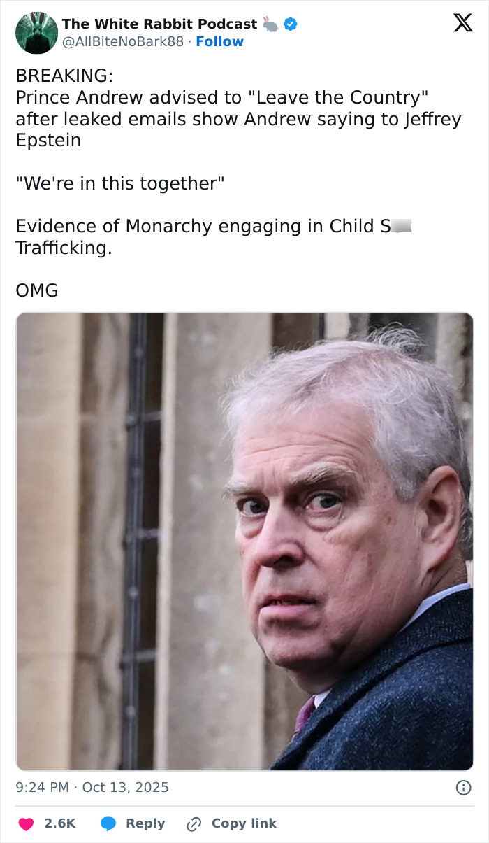 “Should Be In Jail”: Royal Author Reveals The Country Prince Andrew Will Move To After Eviction “Should Be In Jail”: Royal Author Reveals The Country Prince Andrew Will Move To After Eviction