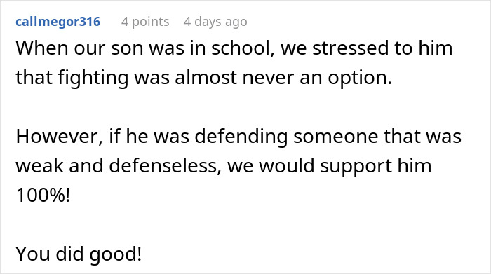 Dad Takes Son Out To Celebrate After He Punches A Bully, Ex Wife Thinks That’s A Horrible Idea Dad Takes Son Out To Celebrate After He Punches A Bully, Ex Wife Thinks That’s A Horrible Idea