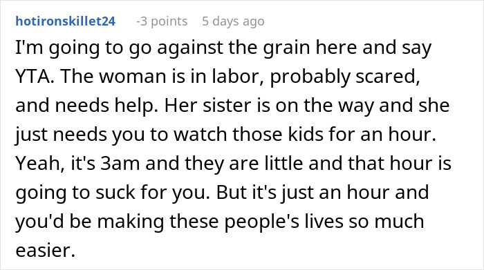 “They Call Me Evil And Rude”: Woman In Labor Is Mad At Neighbor Who Won’t Take Her Kids At 3am