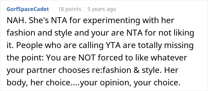 Woman Decides To Completely Change Her Style, Ignores Partners Comments About Not Liking It Woman Decides To Completely Change Her Style, Ignores Partners Comments About Not Liking It