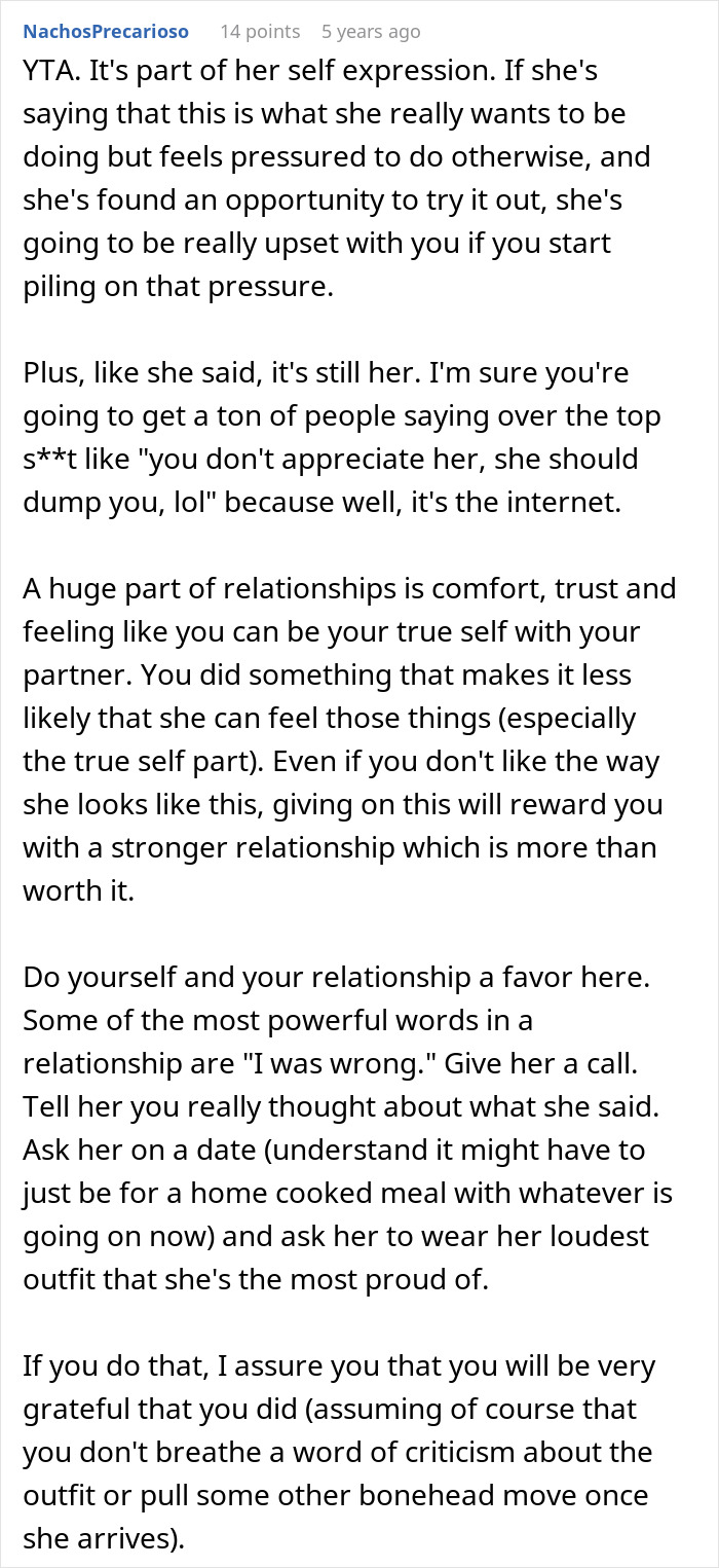 Woman Decides To Completely Change Her Style, Ignores Partners Comments About Not Liking It Woman Decides To Completely Change Her Style, Ignores Partners Comments About Not Liking It