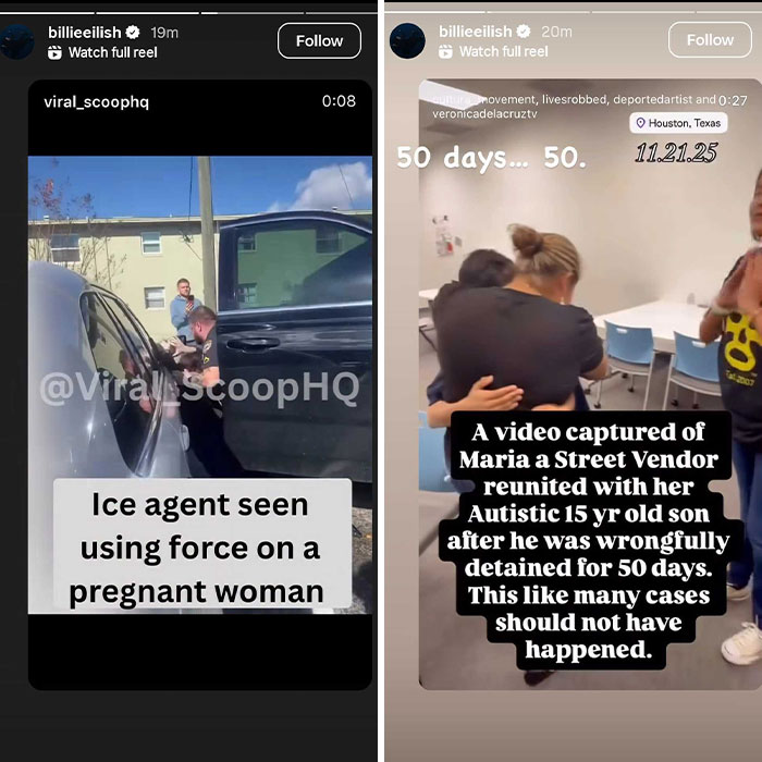 “American Way Of Thinking”: Billie Eilish’s Response To ICE Controversy Blasted By Fans “American Way Of Thinking”: Billie Eilish’s Response To ICE Controversy Blasted By Fans