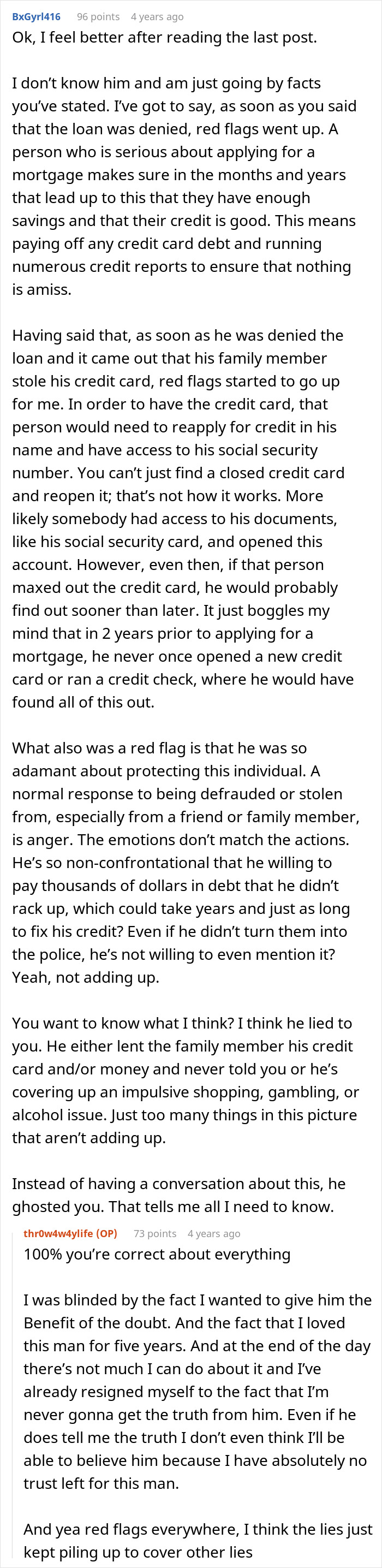GF Livid BF Won’t Expose Relative’s Credit Card Fraud, Turns Out There Is More To The Story GF Livid BF Won’t Expose Relative’s Credit Card Fraud, Turns Out There Is More To The Story