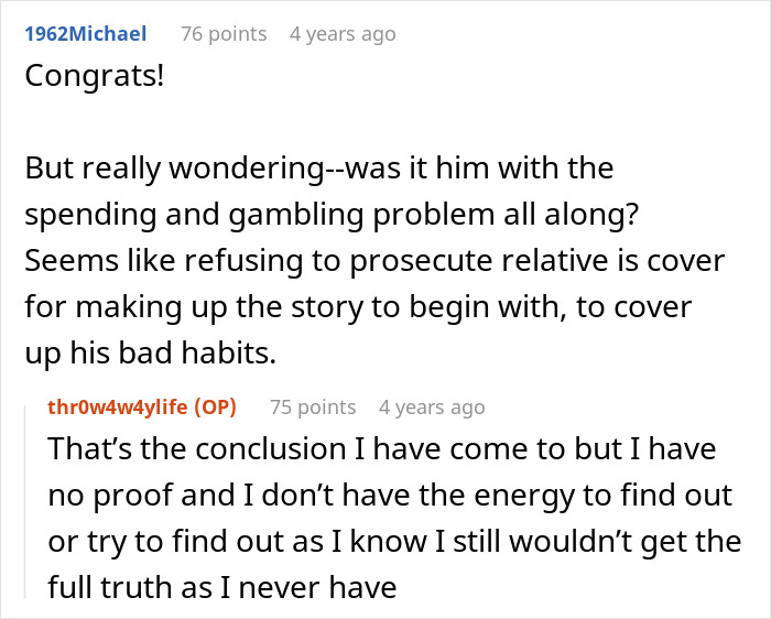 GF Livid BF Won’t Expose Relative’s Credit Card Fraud, Turns Out There Is More To The Story GF Livid BF Won’t Expose Relative’s Credit Card Fraud, Turns Out There Is More To The Story