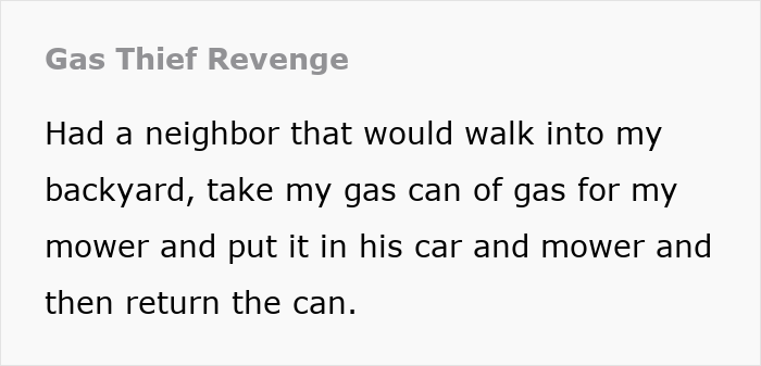 Neighbor Treats Guy’s Gas Can Like A Free Buffet, Walks Right Into Stinky Revenge And A Police Car Neighbor Treats Guy’s Gas Can Like A Free Buffet, Walks Right Into Stinky Revenge And A Police Car
