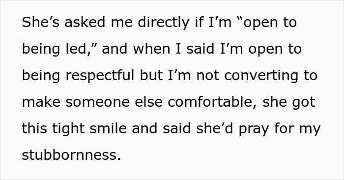 Extremely Religious Lady Makes It Her Mission To Convert Daughter’s Unreligious BF, Gets Banned Fast