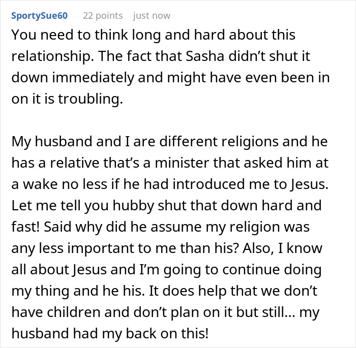 Extremely Religious Lady Makes It Her Mission To Convert Daughter’s Unreligious BF, Gets Banned Fast