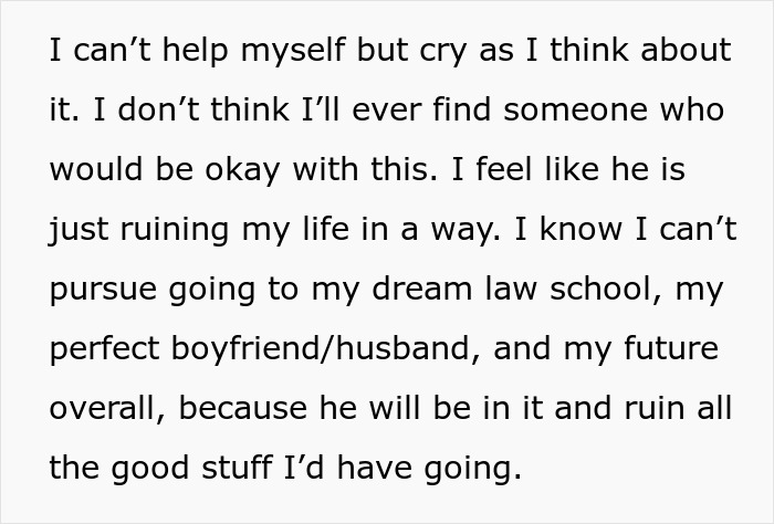 Woman Feels Trapped Taking Care Of Autistic Bro, Crushed As She Has To Put Love And School On Hold Woman Feels Trapped Taking Care Of Autistic Bro, Crushed As She Has To Put Love And School On Hold
