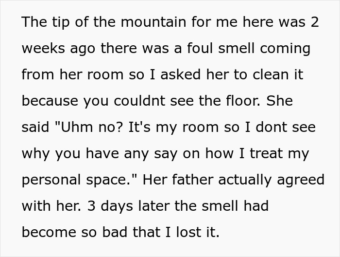 Guy’s Bratty Teen Keeps Breaking Walls, Leaving Mess In Her Room, Stepmom Draws Eviction Papers Guy’s Bratty Teen Keeps Breaking Walls, Leaving Mess In Her Room, Stepmom Draws Eviction Papers