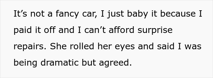 Woman Sets One Rule When Lending Car, Friend Ignores It, Then Downplays Damage And Deflects Blame Woman Sets One Rule When Lending Car, Friend Ignores It, Then Downplays Damage And Deflects Blame
