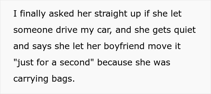 Woman Sets One Rule When Lending Car, Friend Ignores It, Then Downplays Damage And Deflects Blame Woman Sets One Rule When Lending Car, Friend Ignores It, Then Downplays Damage And Deflects Blame