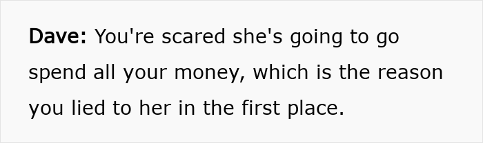 Guy Hides Real Net Worth From Wife, Gets A Brutal Reality Check From Financial Expert