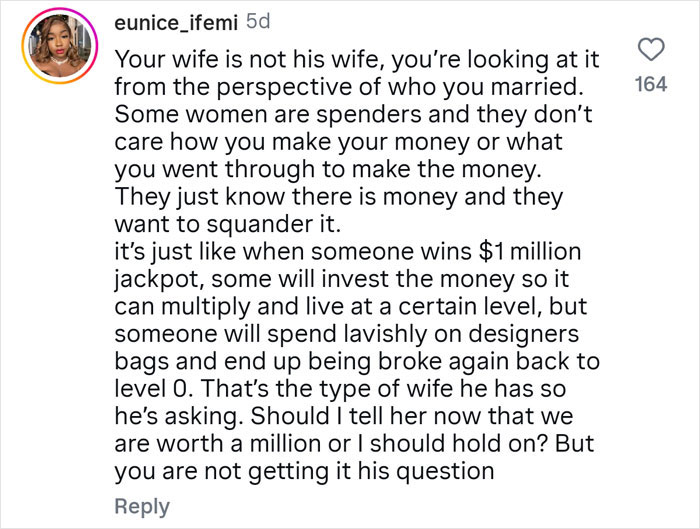 Guy Hides Real Net Worth From Wife, Gets A Brutal Reality Check From Financial Expert