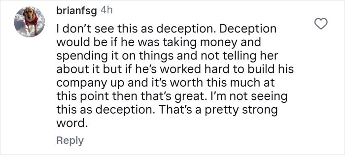 Guy Hides Real Net Worth From Wife, Gets A Brutal Reality Check From Financial Expert