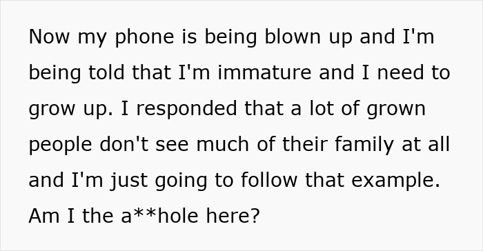 Guy Furious After Family Refuses To Include Him In Girl Days: “I’m Immature And I Need To Grow Up”