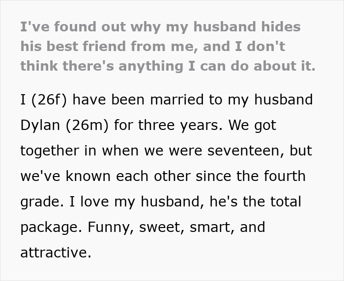 Woman’s World Collapses After Finding Out Why Husband Hid His Best Friend For Years Woman’s World Collapses After Finding Out Why Husband Hid His Best Friend For Years