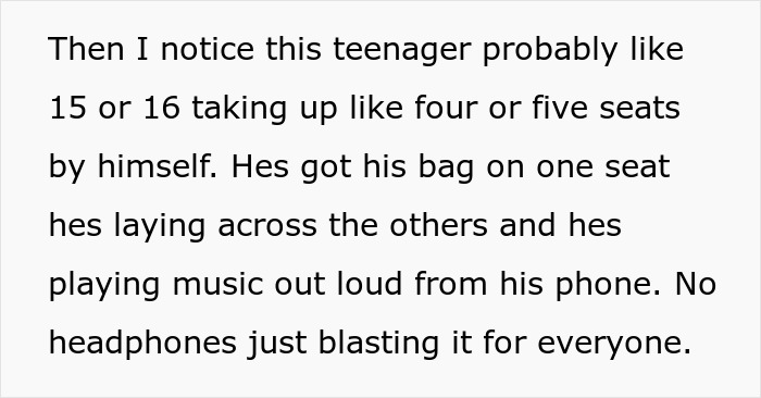 Loud Teen Treats Crowded Metro Like His Living Room, Fed-Up Rider Tosses His Bag And Takes His Seat Loud Teen Treats Crowded Metro Like His Living Room, Fed-Up Rider Tosses His Bag And Takes His Seat