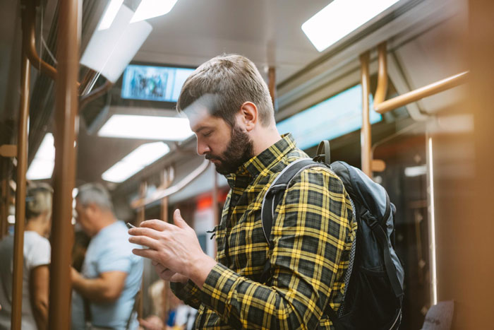 Loud Teen Treats Crowded Metro Like His Living Room, Fed-Up Rider Tosses His Bag And Takes His Seat Loud Teen Treats Crowded Metro Like His Living Room, Fed-Up Rider Tosses His Bag And Takes His Seat