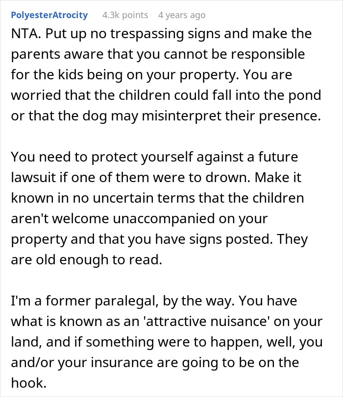 Entitled Parents Demand Neighbor Vanish From His Yard So Their Kids Can Play, Fume When He Refuses Entitled Parents Demand Neighbor Vanish From His Yard So Their Kids Can Play, Fume When He Refuses