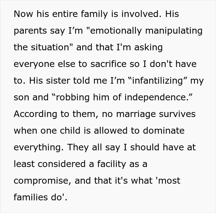 Guy Says Wife’s Disabled Son Is “Hampering Their Normal Life,” Wants Him Out Of The House, She Balks Guy Says Wife’s Disabled Son Is “Hampering Their Normal Life,” Wants Him Out Of The House, She Balks
