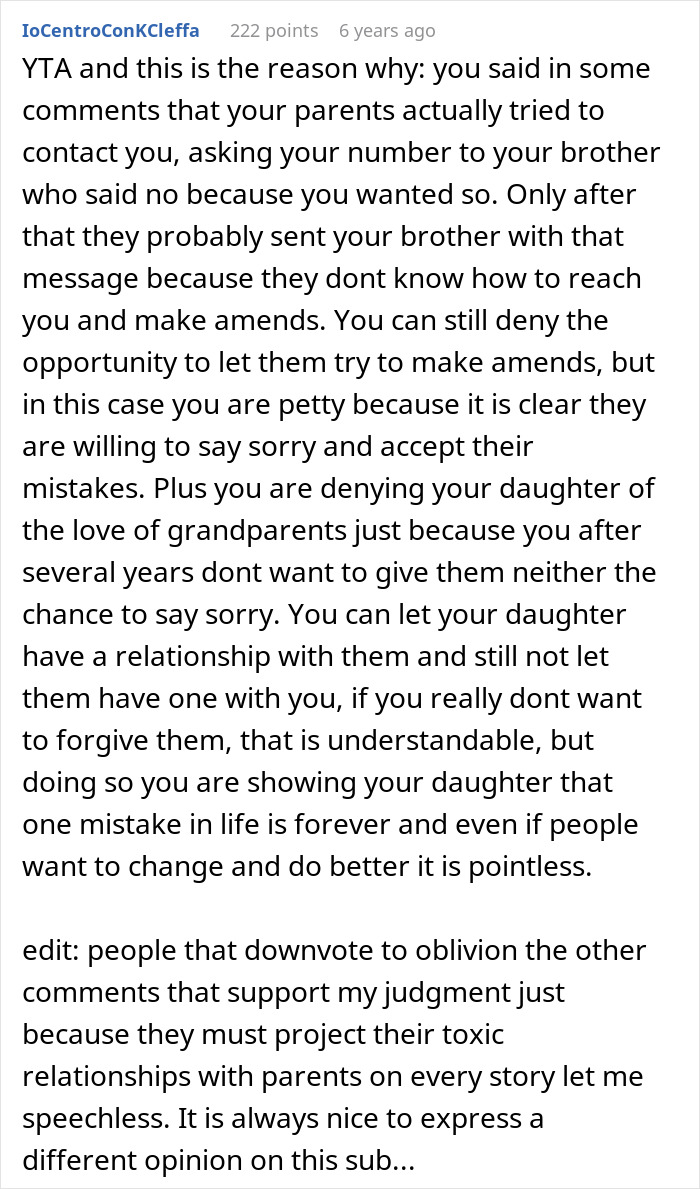 Woman Refuses To Let Parents See Her Baby Because Of Something That Happened 15 Years Ago