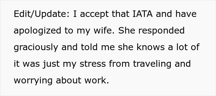 Man Tries To Blame Wife For Having No Slacks For His Business Trip, Internet Is Not Having It