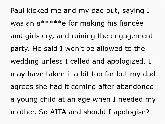 Teen Still Hurt 6 Years After Mom Abandoned Him Because Of A Tantrum, Lashes Out At Her Engagement Party Teen Still Hurt 6 Years After Mom Abandoned Him Because Of A Tantrum, Lashes Out At Her Engagement Party