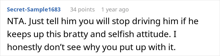 Sister Refuses To Drive Ungrateful Brother Who Trashed Her Girly Car But Won’t Get His Own License