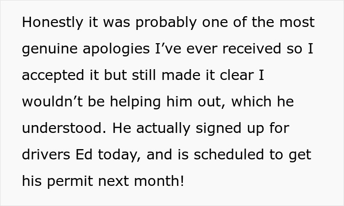 Sister Refuses To Drive Ungrateful Brother Who Trashed Her Girly Car But Won’t Get His Own License