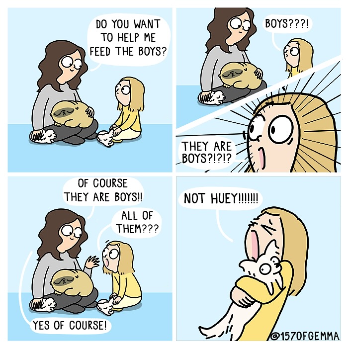 Comics That Perfectly Show The Everyday Life Of An Artist, Her Family, And One Spoiled Pug (23 New Pics)