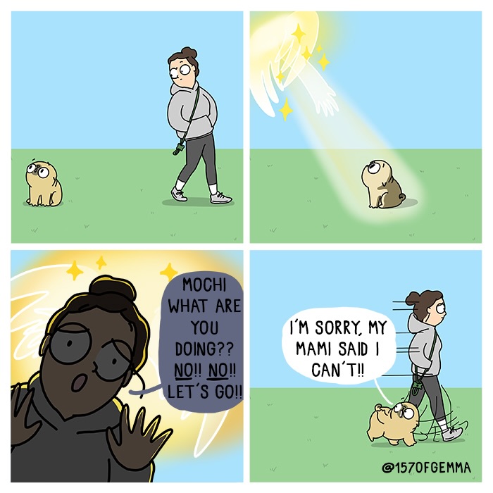 Comics That Perfectly Show The Everyday Life Of An Artist, Her Family, And One Spoiled Pug (23 New Pics)