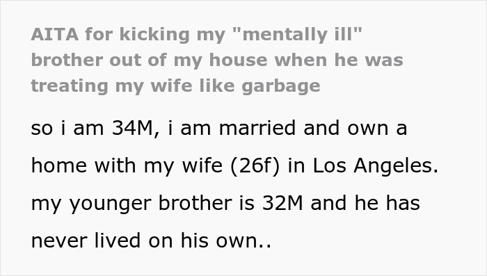 Man Uses Mental Issues As An Excuse To Mistreat SIL, Kicked Out As His Behavior Is Purely Entitled
