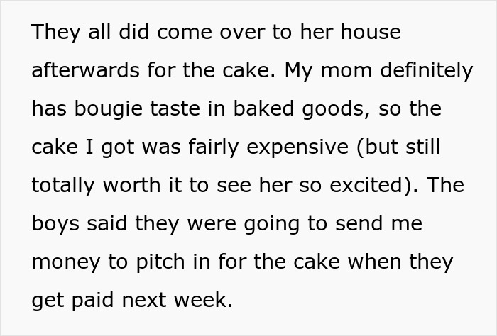 Bros Too Broke To Pitch In For Mom&rsquo;s B-Day Gift, Irate Sis Takes Her Out For Dinner Without Them