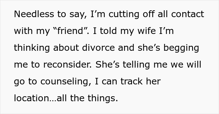 Man Is Debating Divorce After His Wife’s “Validation Seeking” Nearly Wrecked Their Lives Man Is Debating Divorce After His Wife’s “Validation Seeking” Nearly Wrecked Their Lives