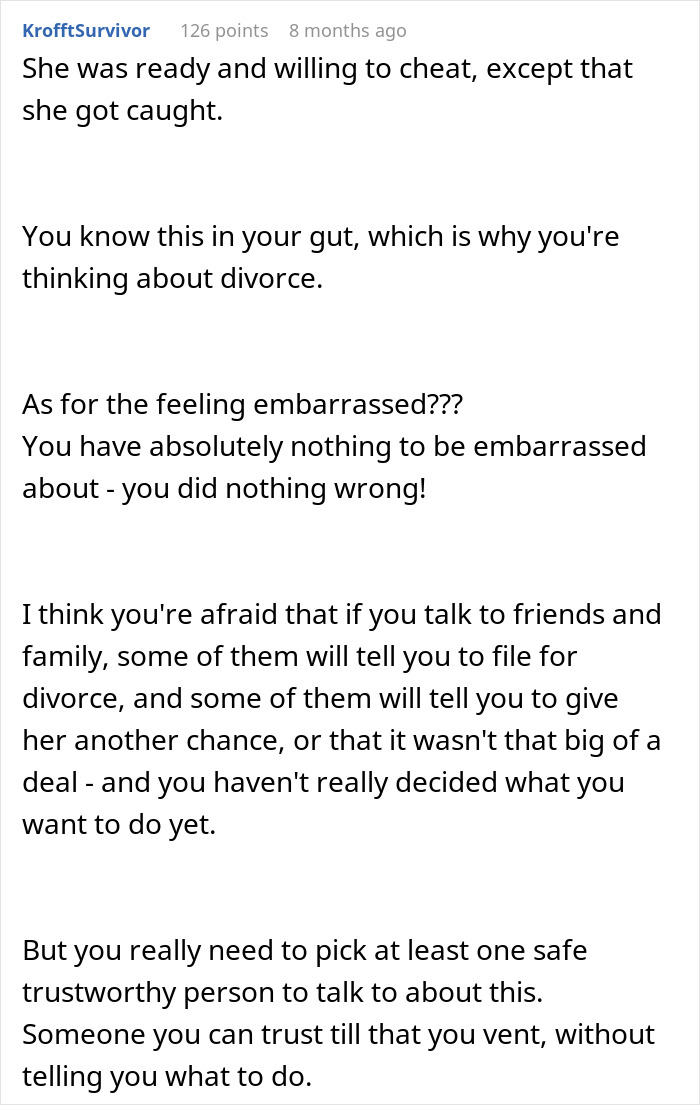 Man Is Debating Divorce After His Wife’s “Validation Seeking” Nearly Wrecked Their Lives Man Is Debating Divorce After His Wife’s “Validation Seeking” Nearly Wrecked Their Lives