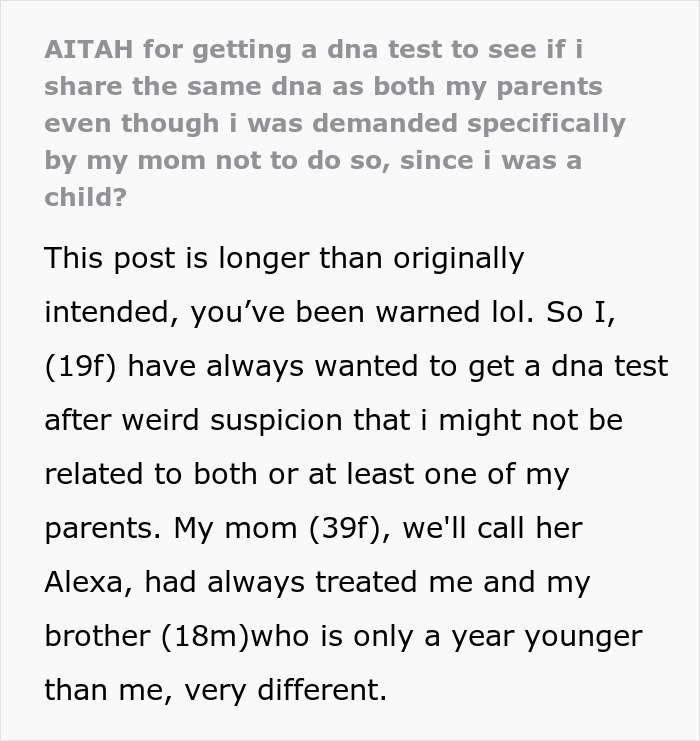 Mom Is So Against Daughter Getting A DNA Test That She Wants To Do It Even More