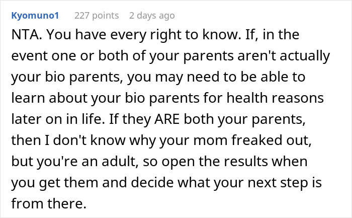 Mom Is So Against Daughter Getting A DNA Test That She Wants To Do It Even More