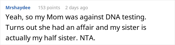 Mom Is So Against Daughter Getting A DNA Test That She Wants To Do It Even More