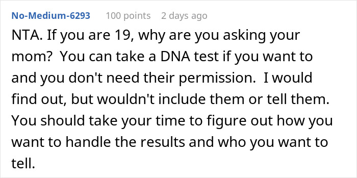 Mom Is So Against Daughter Getting A DNA Test That She Wants To Do It Even More