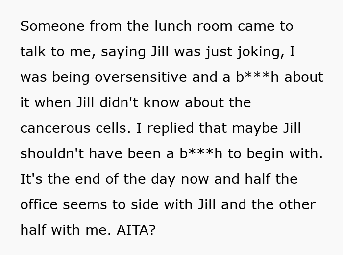 28YO Shares Cancer Surgery Story After Coworker Says She’s “More Plastic Than Barbie”