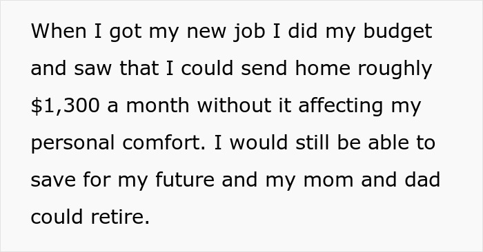 Parents Split The Money Their Adult Daughter Sends Them With Their Son, Panic When She Cuts It By $200 Parents Split The Money Their Adult Daughter Sends Them With Their Son, Panic When She Cuts It By $200