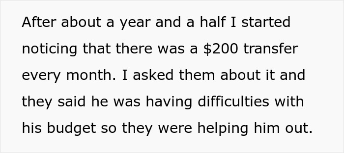 Parents Split The Money Their Adult Daughter Sends Them With Their Son, Panic When She Cuts It By $200 Parents Split The Money Their Adult Daughter Sends Them With Their Son, Panic When She Cuts It By $200