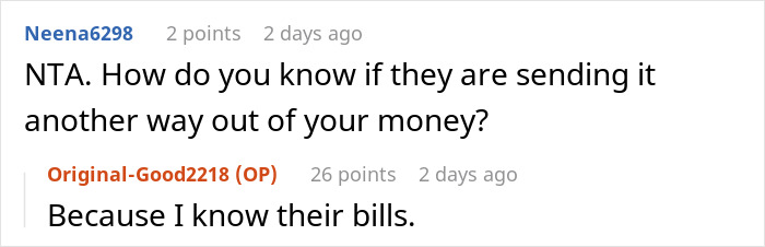 Parents Split The Money Their Adult Daughter Sends Them With Their Son, Panic When She Cuts It By $200 Parents Split The Money Their Adult Daughter Sends Them With Their Son, Panic When She Cuts It By $200
