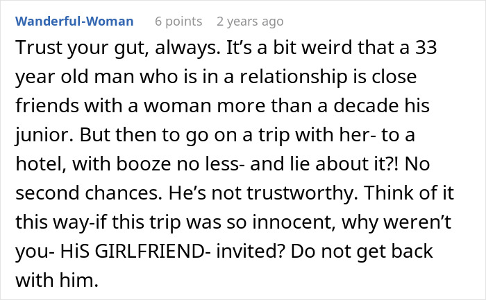Man Begs GF To Give Him A Second Chance After He Lied About Who Is Going With Him On A Trip