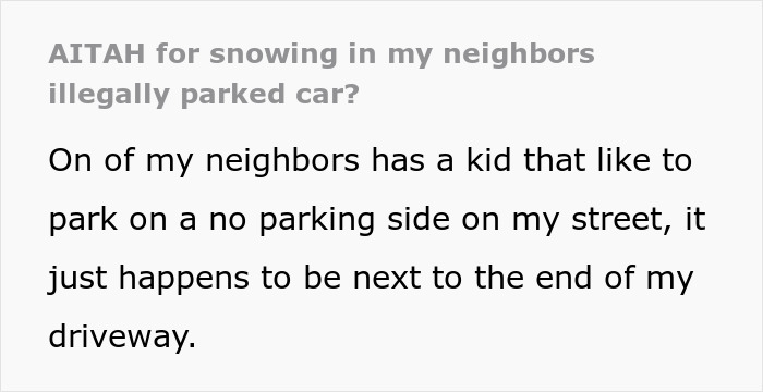 &ldquo;Justice Was Served&rdquo;: Guy Traps Neighbor&rsquo;s Car Under Snow After Repeated Illegal Parking