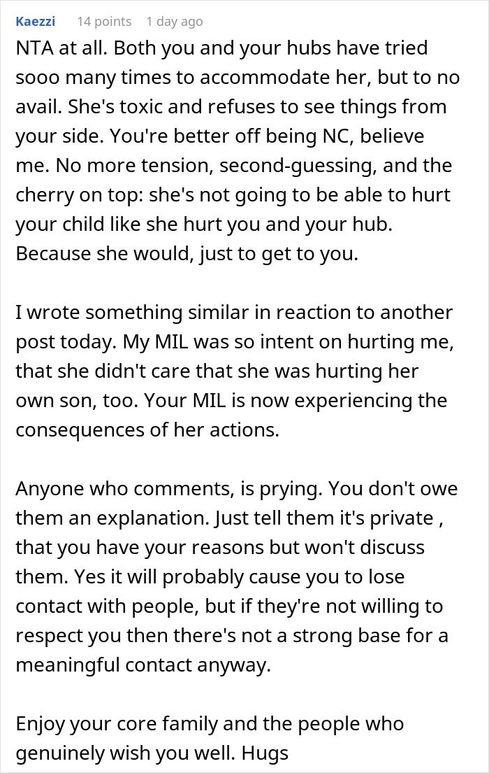Evil Lady Has Her Claws In Son And Mistreats DIL, They Go No-Contact After A Bad Hospital Incident Evil Lady Has Her Claws In Son And Mistreats DIL, They Go No-Contact After A Bad Hospital Incident