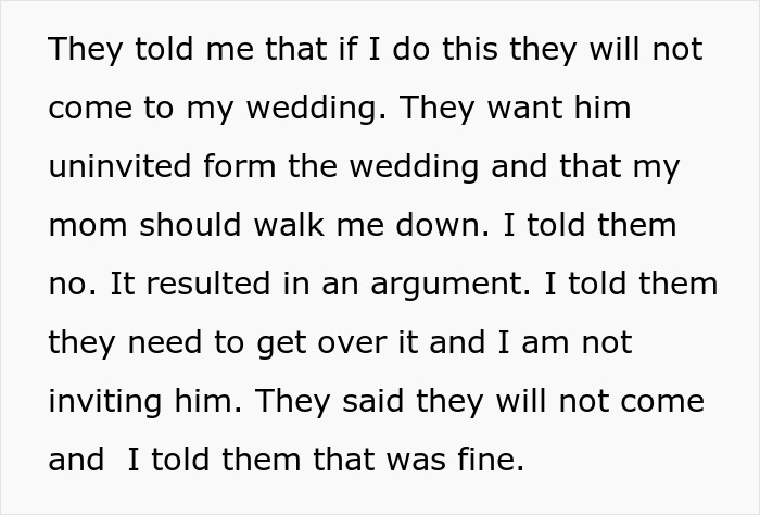 Woman Forgives Absent Father, 10 Years Later Wants Him To Walk Her Down The Aisle, Mom Loses It Woman Forgives Absent Father, 10 Years Later Wants Him To Walk Her Down The Aisle, Mom Loses It